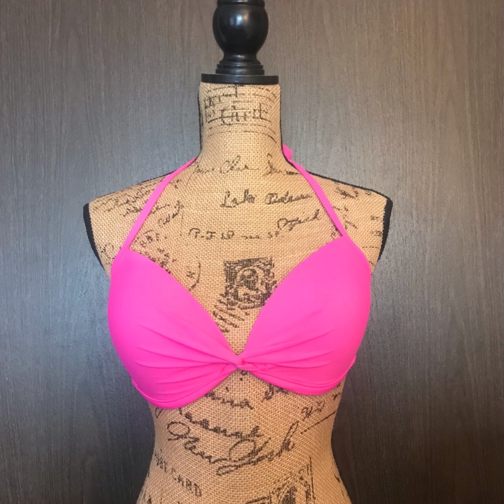 Soft support pink swim top